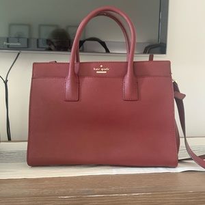 Kate Spade Cameron Street Candace Satchel in Maroon